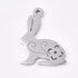 18mm Stainless Bunny Charm - K27 Easter