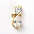 20mm Gold Cubic Zirconia Cat Connector - K5 Easter