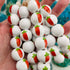 20mm Carrot Wood Painted Beads - Easter